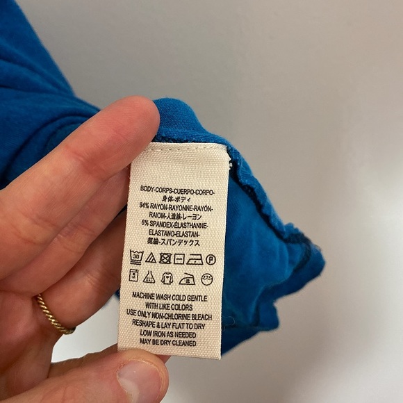 free people NWT blue tank ✨size XS - Picture 4 of 5